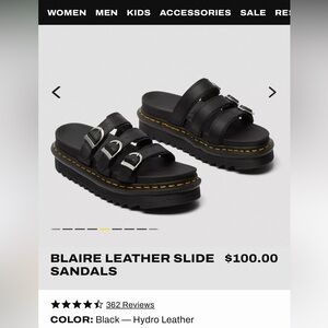 Doc Martens Blaire Leather Slide